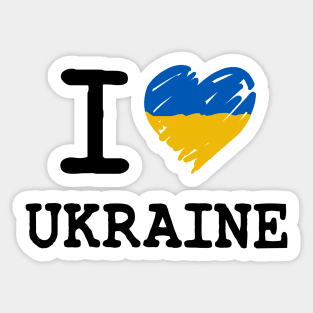 I Love Ukraine Sticker